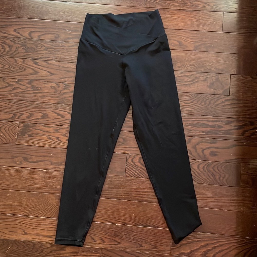 Black crossover leggings from aerie